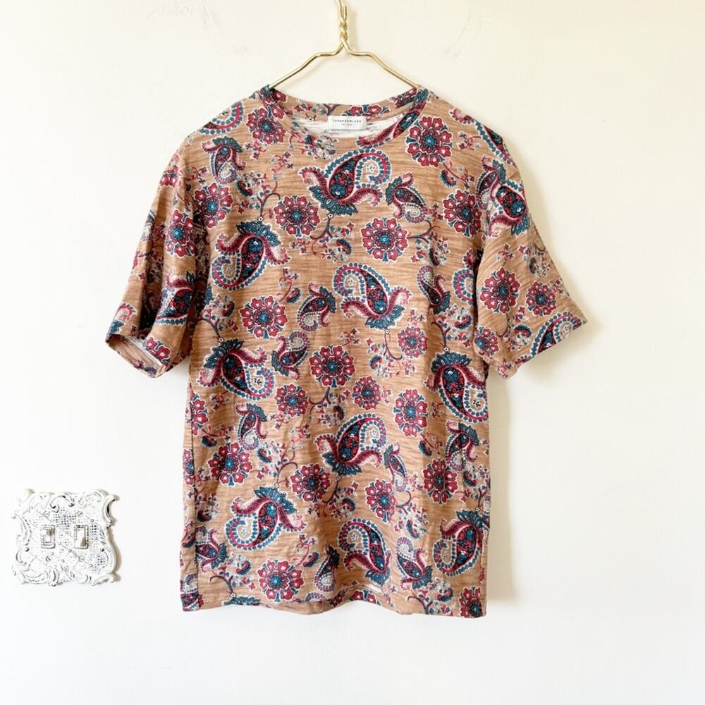 Tomorrowland Japan Cotton Paisley Floral T Shirt Men’s S / M